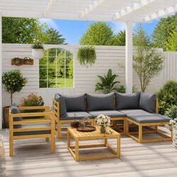 Enhance Your Outdoor Space with a 6-Piece Lounge Set