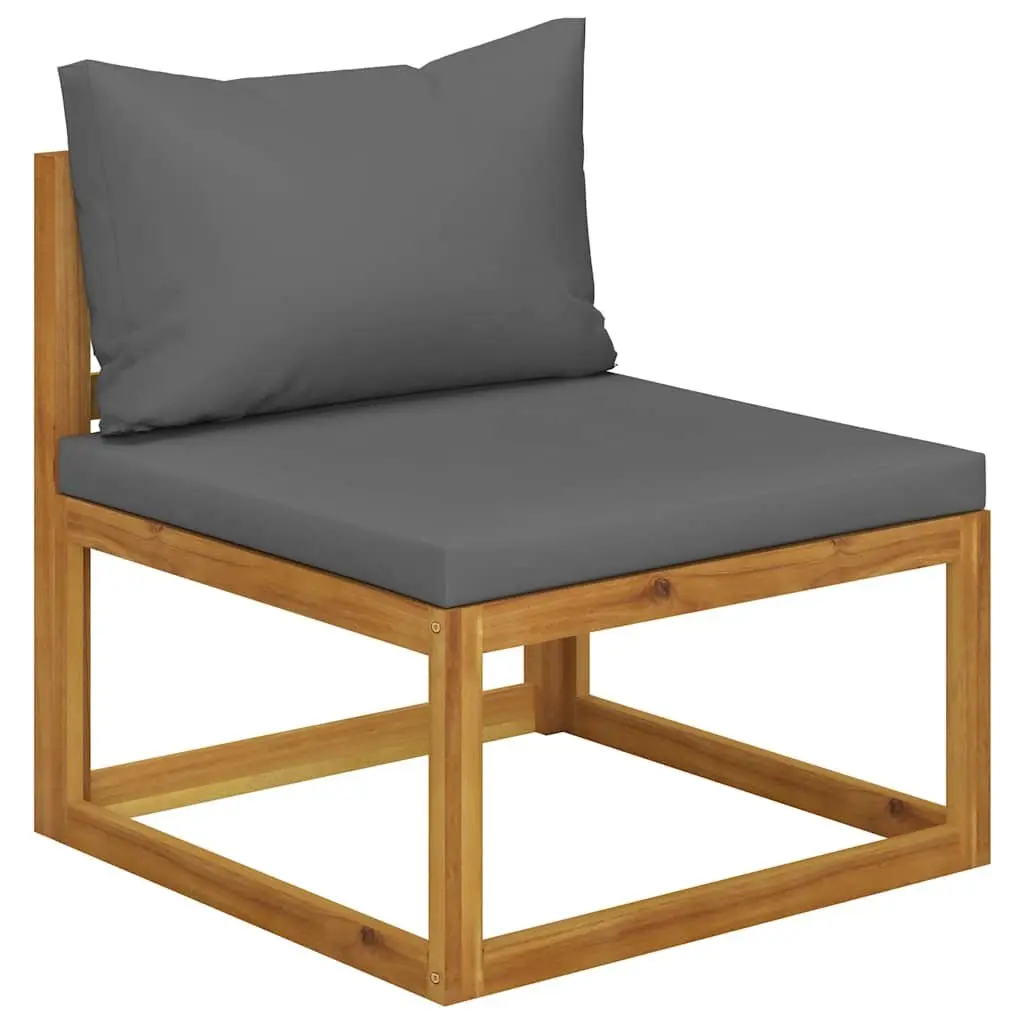 Garden Lounge Set 6 Piece Outdoor Furniture Patio Sofa Coffee Table Grey