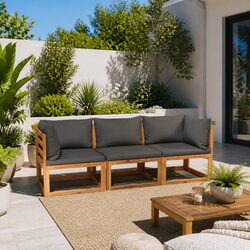 Enhance Your Outdoors with a Grey 3-Seater Sofa
