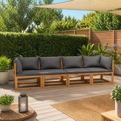 Enhance Your Outdoor Space with 4-Seater Garden Sofa