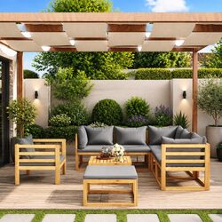 Elevate Your Outdoor Space with an 8 Piece Lounge Set