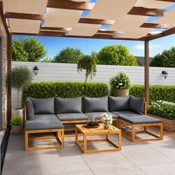 Enhance Your Garden with This 7 Piece Lounge Set