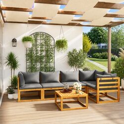 Elevate Your Outdoor Space with Our 6 Piece Lounge Set