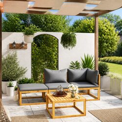 Enhance Your Outdoor Space with 4 Piece Lounge Set