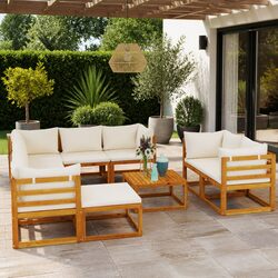 Transform Your Outdoor Space with a 10-Piece Lounge Set