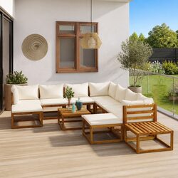 Lounge in Style with 12-Piece Modular Sofa Set