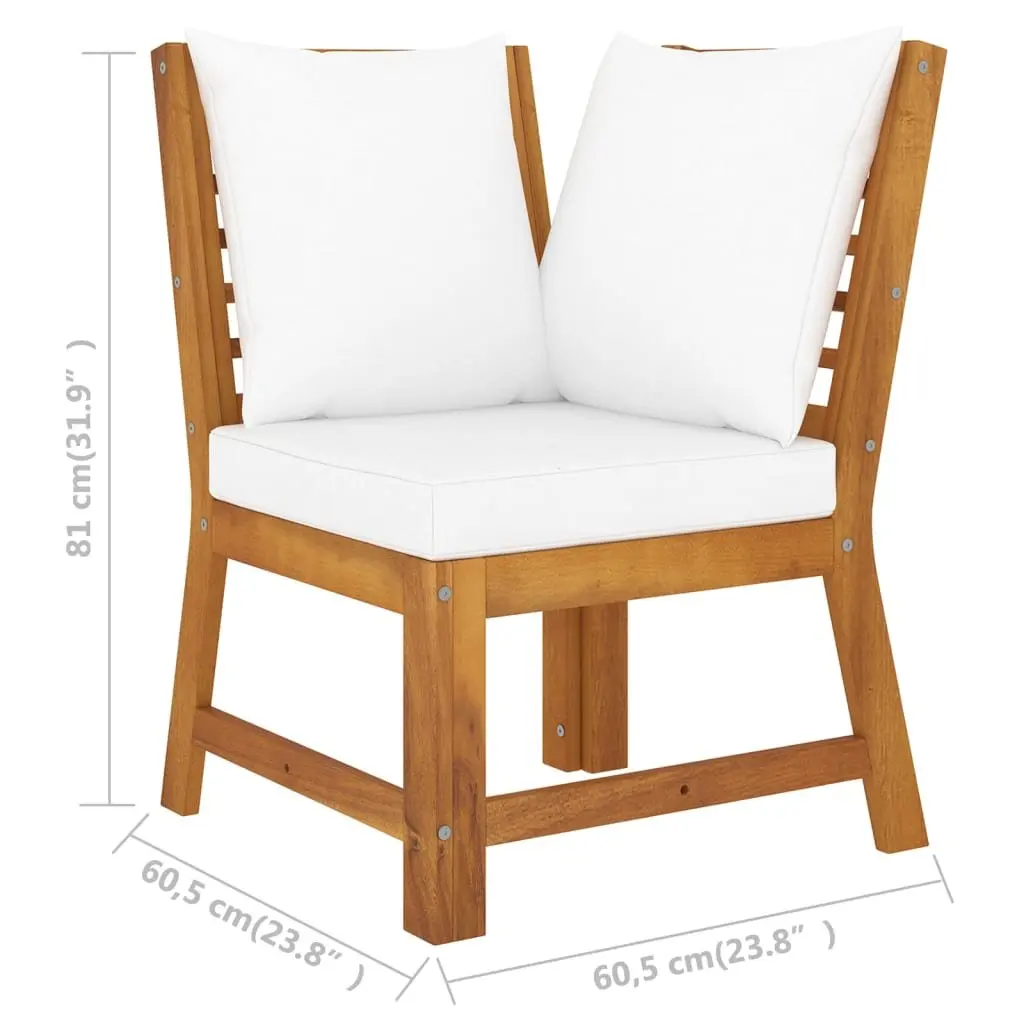 5 Piece Garden Lounge Set Outdoor Patio Furniture with Cushions Coffee Table