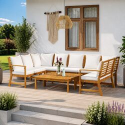 Transform Your Patio with this 9 Piece Lounge Set