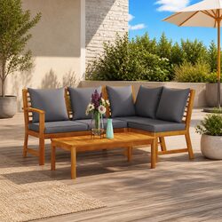 Elevate Your Outdoor Space with a Stylish 4 Piece Lounge Set