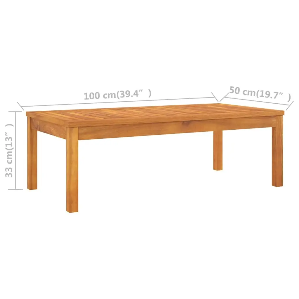 Garden Lounge Set 5 Piece Outdoor Furniture Solid Acacia Wood with Cushions