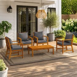 Enhance Your Outdoor Space with 5 Piece Lounge Set