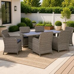 Elevate Your Patio with This Stylish 7-Piece Dining Set