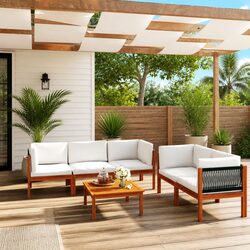 Enhance Your Outdoor Space with this 6 Piece Lounge Set