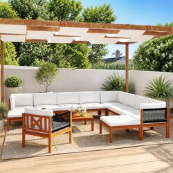 Elevate Your Outdoor Space with This 12-Piece Lounge Set