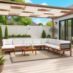Stylish 9-Piece Garden Lounge Set for Outdoor Comfort