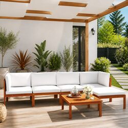 Elevate Your Outdoor Space with This 6-Piece Lounge Set
