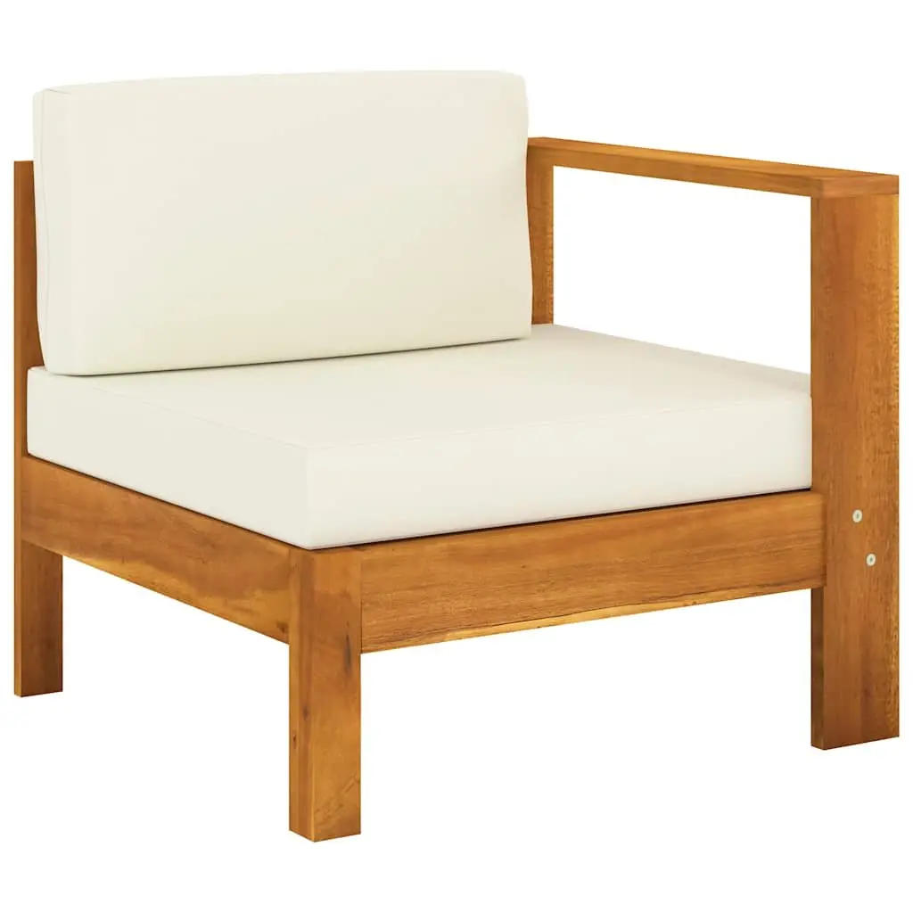 5 Piece Outdoor Garden Lounge Set Acacia Wood with Cushions