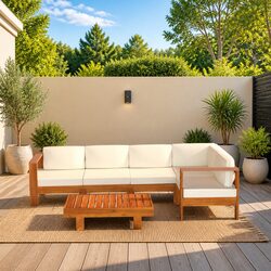 Elevate Your Outdoor Space with 6 Piece Lounge Set