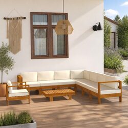 Enhance Your Outdoor Space with 9 Piece Garden Lounge Set