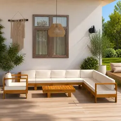 Transform Your Outdoor Space with 10 Piece Lounge Set
