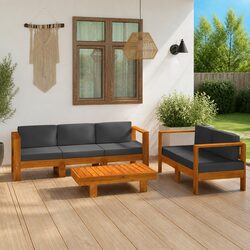 Enhance Your Outdoor Living with this 5 Piece Lounge Set