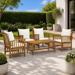 Enhance Your Outdoor Space with 5 Piece Lounge Set