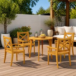 Upgrade Your Outdoor Space with 5 Piece Garden Dining Set