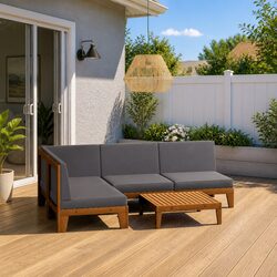 Outdoor 5 Piece Lounge Set for Relaxation and Style
