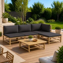 Enhance Your Outdoor Space with This 5 Piece Lounge Set