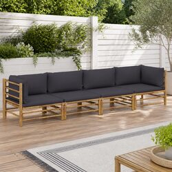 Transform Your Outdoor Space with This Bamboo Lounge Set