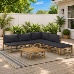Transform Your Outdoor Space with This 6-Piece Lounge Set