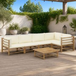 Enhance Your Outdoor Space with a 6-Piece Bamboo Lounge Set
