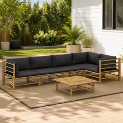 Transform Your Outdoor Space with This 6-Piece Bamboo Set