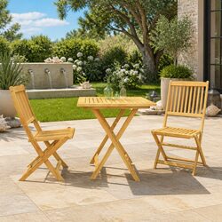 3-Piece Folding Outdoor Dining Set for Comfortable Spaces