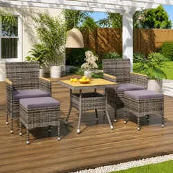 Stylish 5-Piece Outdoor Dining Set for Any Patio