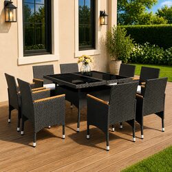 Elevate Your Outdoor Space with 9 Piece Dining Set