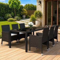 Elevate Your Patio with This Elegant 7 Piece Dining Set