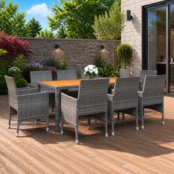 Transform Your Patio with a 9-Piece Garden Dining Set