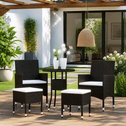Transform Your Outdoor Space with this 5 Piece Lounge Set