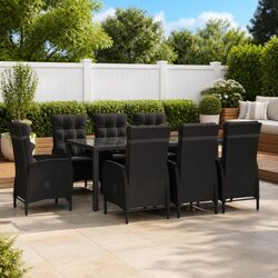 Elevate Your Outdoor Space with This 9-Piece Dining Set