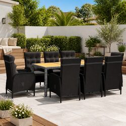 Elevate Your Outdoor Space with 9 Piece Dining Set