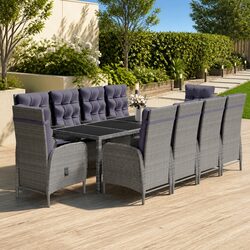 Enhance Your Outdoor Space with 11-Piece Dining Set