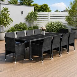 Enhance Your Outdoor Space with 11 Piece Garden Dining Set