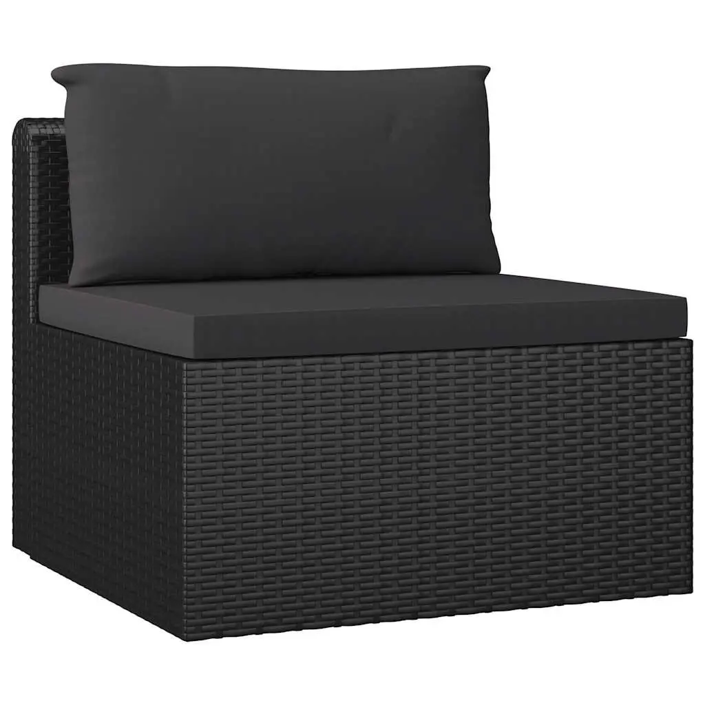 Garden Lounge Set 10 Piece Modular Rattan Sofa with Cushions Weather Resistant Outdoor Furniture