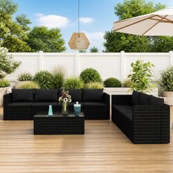Transform Your Outdoor Space with 8-Piece Lounge Set