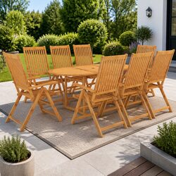 Enhance Your Outdoor Space with a 9-Piece Dining Set