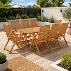 Enhance Your Outdoor Space with a 9-Piece Dining Set