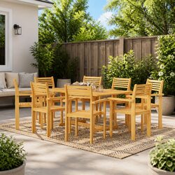 Elevate Your Outdoor Space with 9 Piece Dining Set