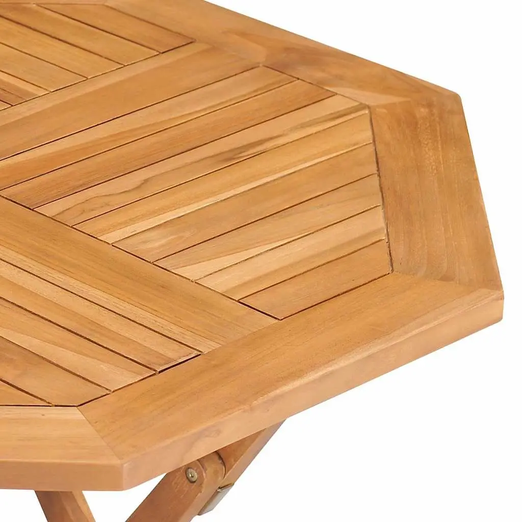 5 Piece Garden Dining Set Teak Wood Outdoor Furniture Table Chairs Patio Set