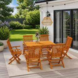 7 Piece Outdoor Dining Set for Stylish Gatherings